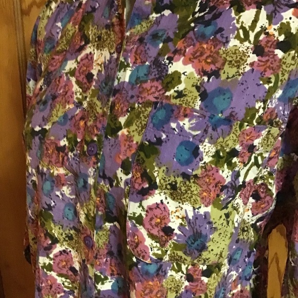 Vintage 80s Gitano floral shirt - Picture 6 of 11